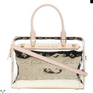 EUC Michael Kors Metallic Kara Duffle Bag Purse